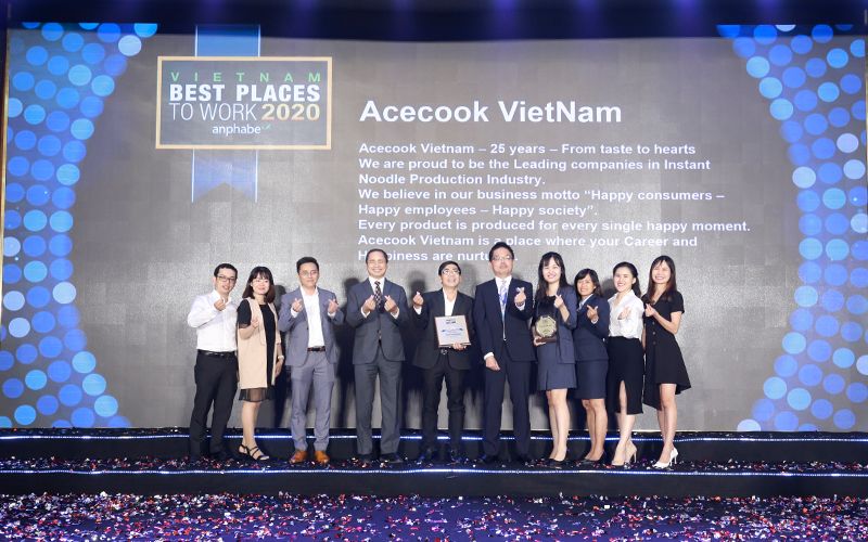 Top 13 trong 100 nơi làm việc tốt nhất tại Việt Nam 2020 gọi tên Acecook Việt Nam