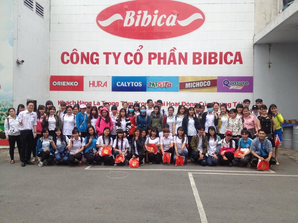 HSSV TRƯỜNG CAO ĐẲNG CÔNG NGHỆ THỦ ĐỨC THAM QUAN  CÔNG TY CỔ PHẦN BIBICA