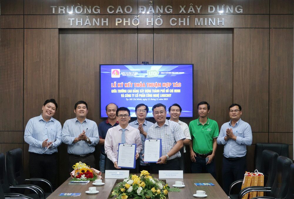 Lễ ký kết thỏa thuận hợp tác giữa Trường Cao đẳng Xây dựng Thành phố Hồ Chí Minh.và Công ty Cổ phần Công nghệ LogicBUY