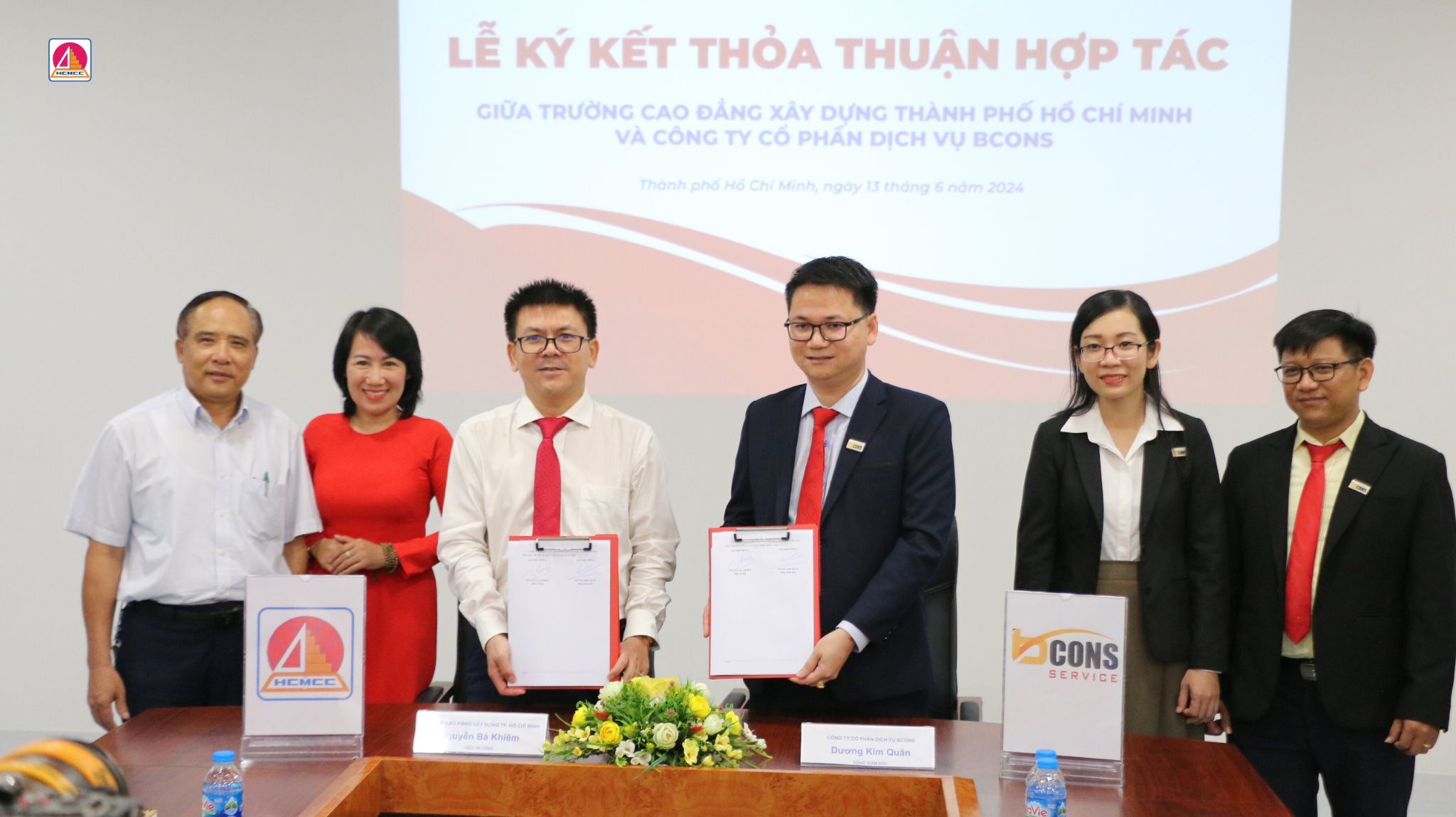 Lễ Ký Kết Thỏa Thuận Hợp Tác Giữa Trường Cao Đẳng Xây Dựng TP. HCM Và Công Ty Cổ Phần Dịch Vụ BCONS