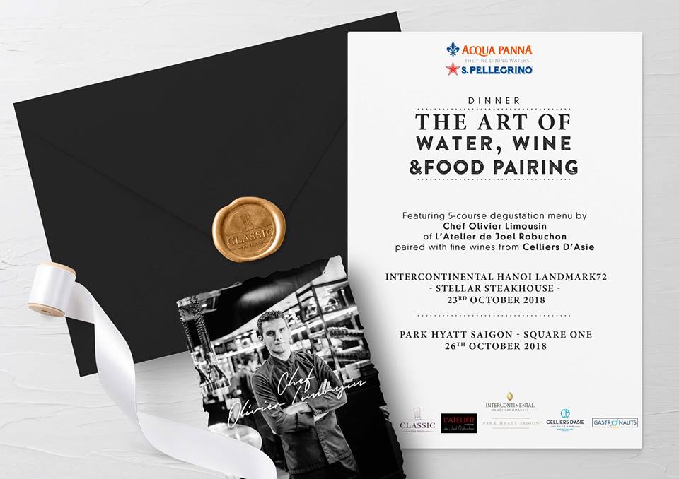 THE ART OF WATER, WINE AND FOOD PAIRING