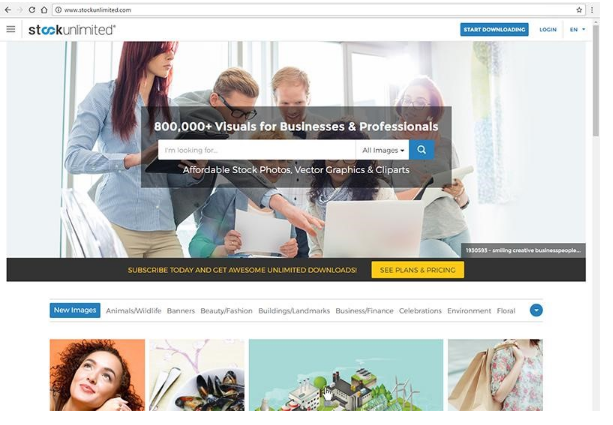 StockUnlimited cung cấp hơn 60,000 hình ảnh miễn phí