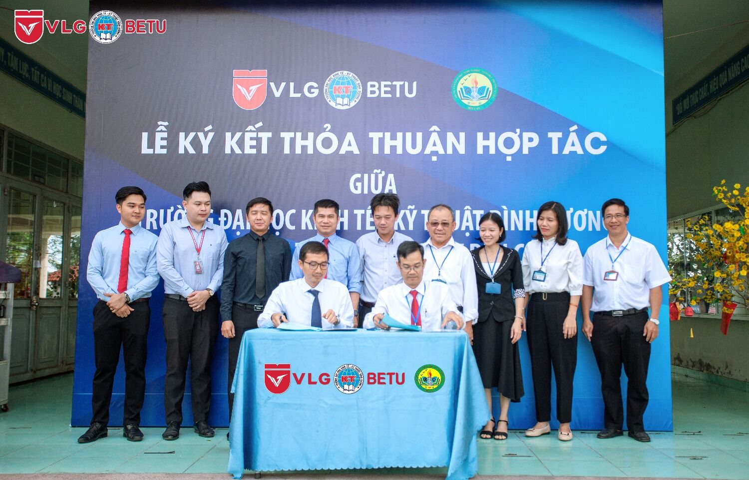 Lễ ký kết MOU giữa Trường ĐH Kinh tế - Kỹ thuật Bình Dương và Trung tâm GDNN-GDTX TX. Bến Cát