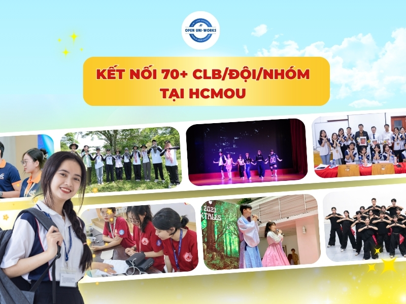 70 câu lạc bộ - đội - nhóm tại Trường Đại học Mở TP.HCM (HCMOU)