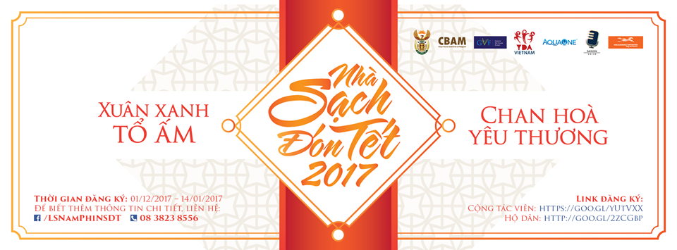ĐĂNG KÝ THAM DỰ LỄ RA QUÂN CHƯƠNG TRÌNH NHÀ SẠCH ĐÓN TẾT 2017