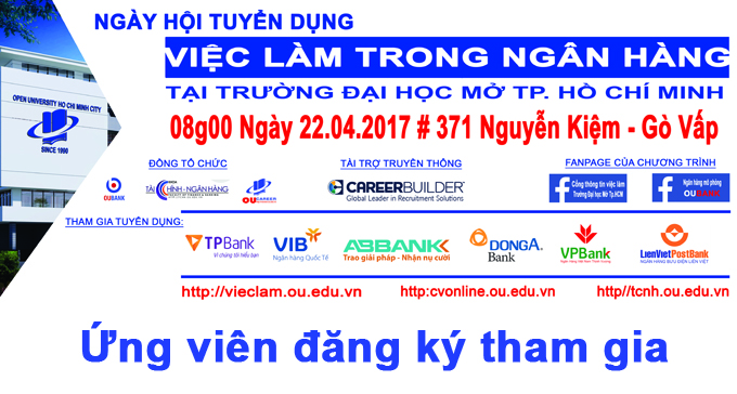Ngày hội tuyển dụng ngân hàng tại Trường Đại học Mở Tp.HCM