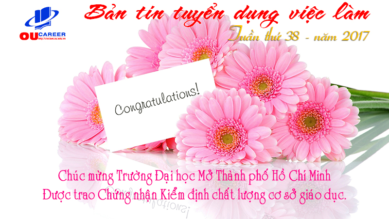 Bản tin tuyển dụng việc làm tuần thứ 38 - năm 2017