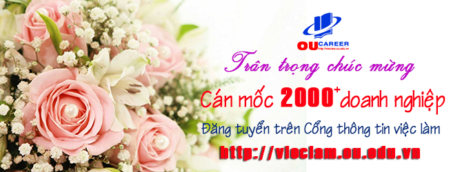 Bản tin hướng nghiệp và thông tin tuyển dụng tuần thứ 15 - năm 2018