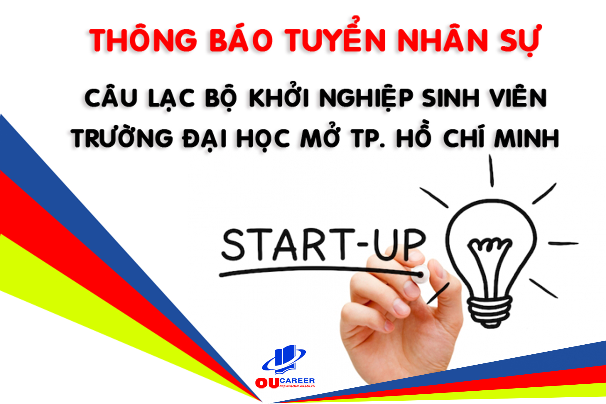 Thông báo tuyển Ban Chủ nhiệm và thành viên “Câu lạc bộ sinh viên khởi nghiệp” của Trường