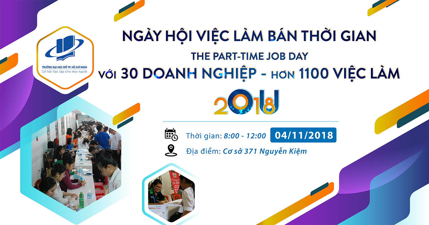 Thư mời Doanh nghiệp tham gia Ngày hội việc làm Bán thời gian - The Part-time Job Day 2018