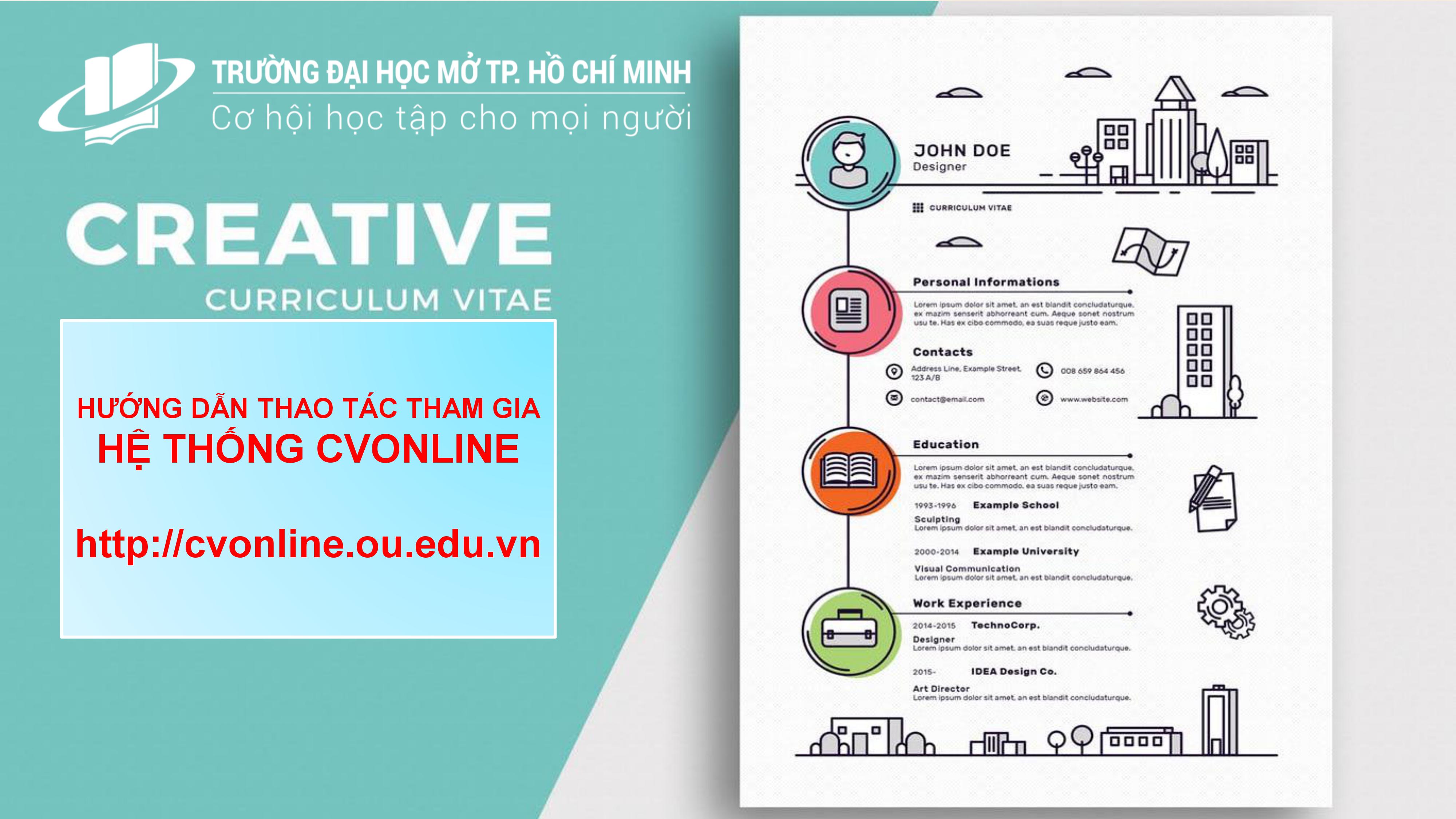 Hướng dẫn thao tác CVonline - phiên bản 2.0