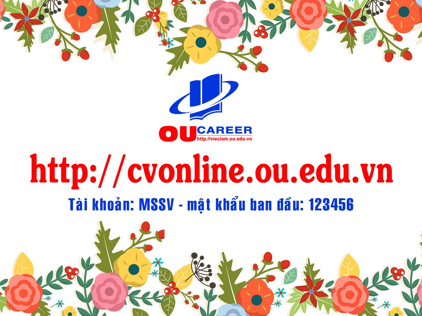 Hệ thống CVonline của Trường Đại học Mở Tp. Hồ Chí Minh