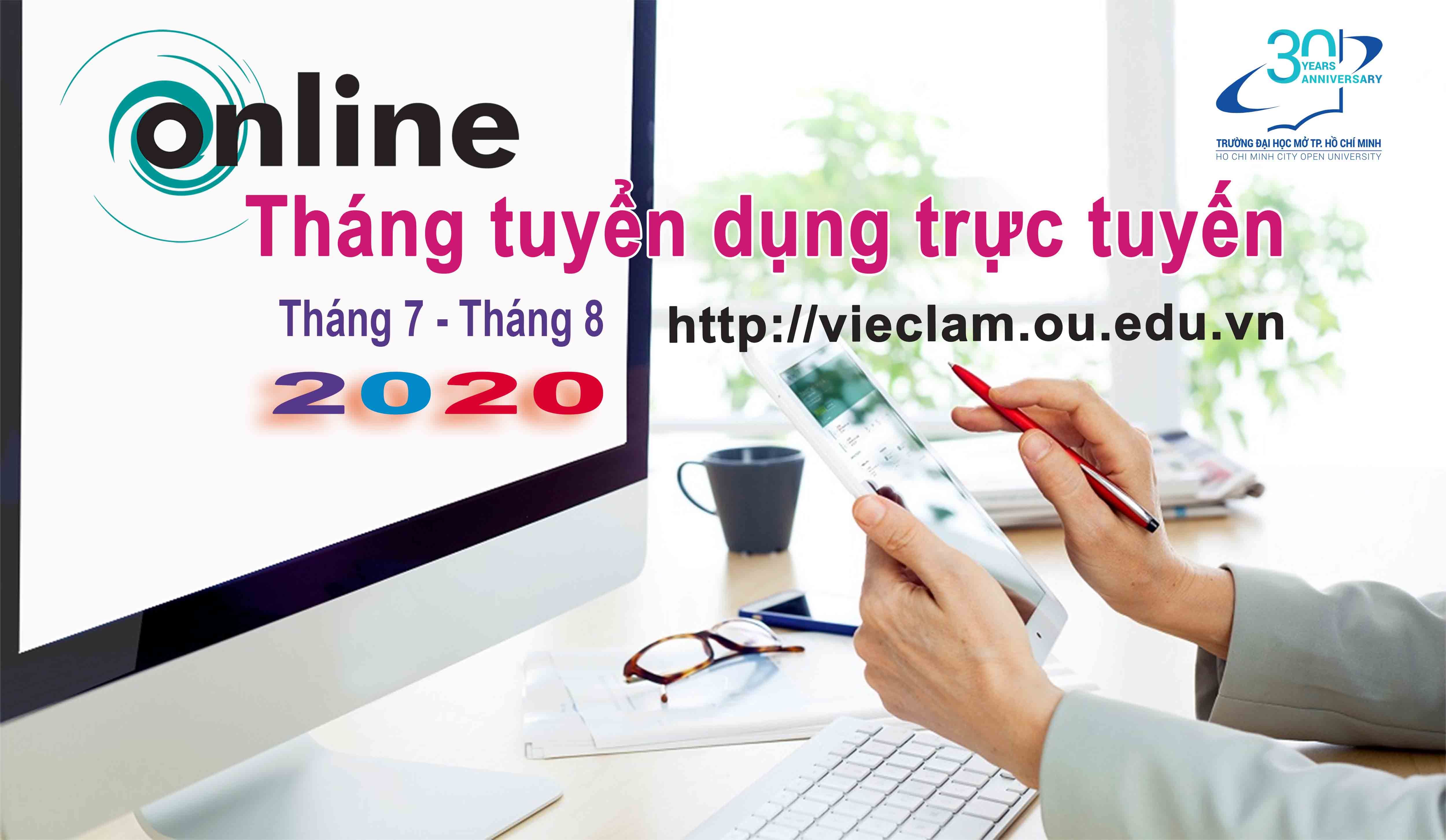 Chương trình Tháng thông tin tuyển dụng trực tuyến - Tháng 7,8 năm 2020