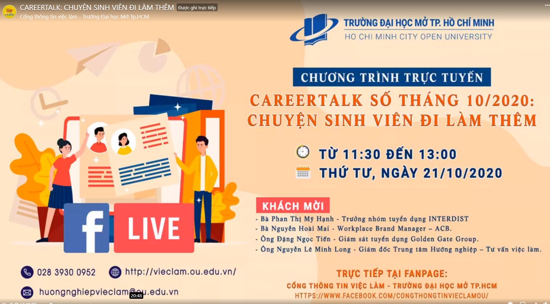 Chương trình hướng nghiệp – Careertalk: Chuyện sinh viên đi làm thêm