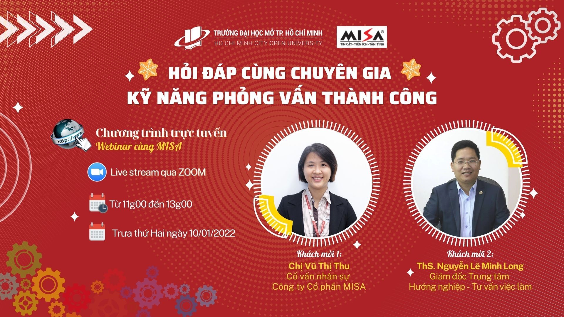 [THÔNG BÁO] TỔ CHỨC CHƯƠNG TRÌNH GẶP GỠ DOANH NGHIỆP WEBINAR CÙNG MISA: “HỎI ĐÁP CÙNG CHUYÊN GIA - KỸ NĂNG PHỎNG VẤN THÀNH CÔNG”