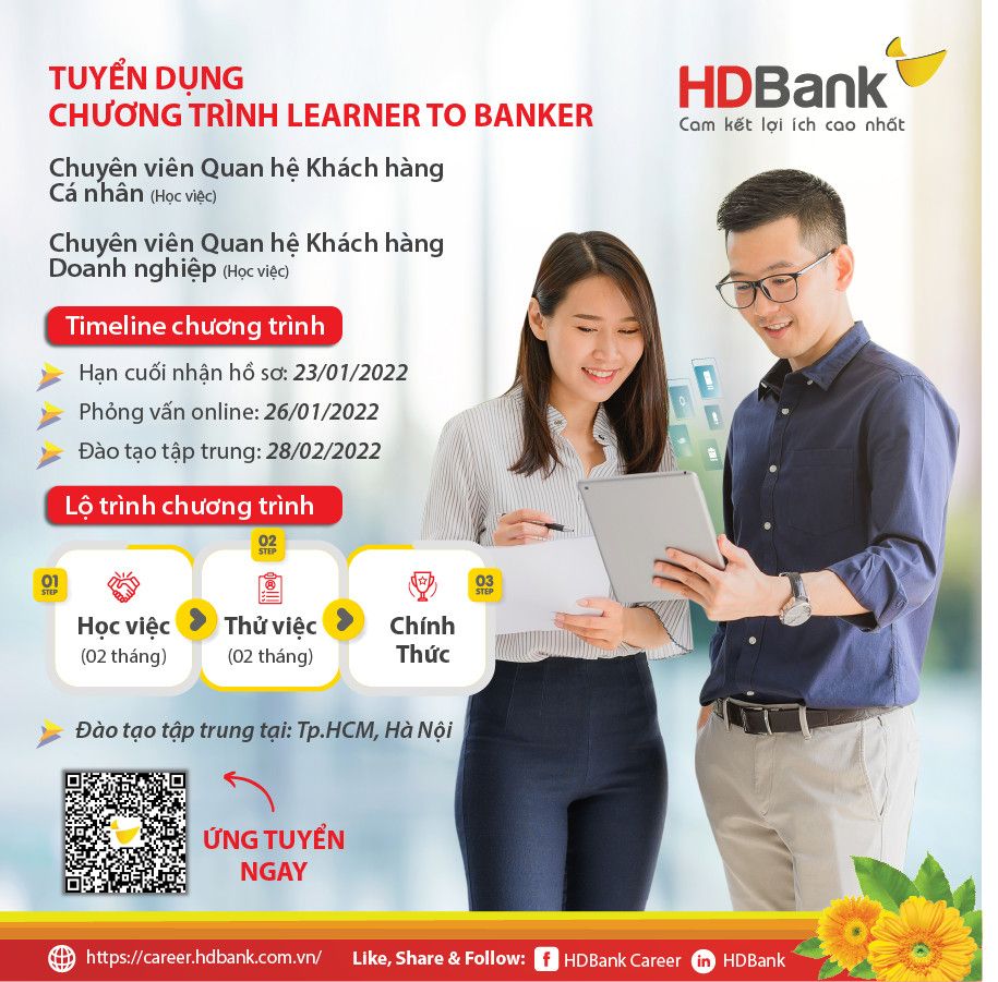 NGÂN HÀNG TMCP PHÁT TRIỂN TP. HCM (HDBANK) - TUYỂN DỤNG