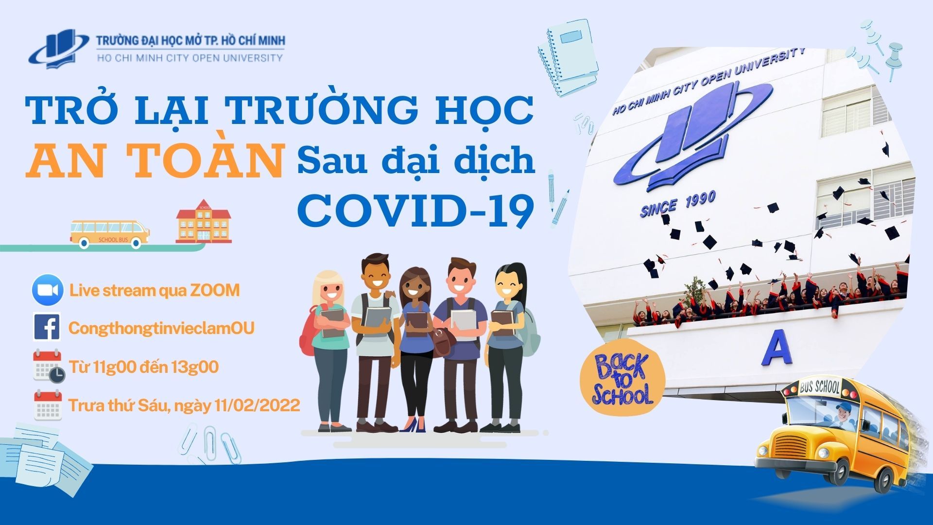 [THÔNG BÁO] TỔ CHỨC CAREERTALK SỐ 1 THÁNG 2/2022: TRỞ LẠI TRƯỜNG HỌC AN TOÀN SAU ĐẠI DỊCH COVID-19