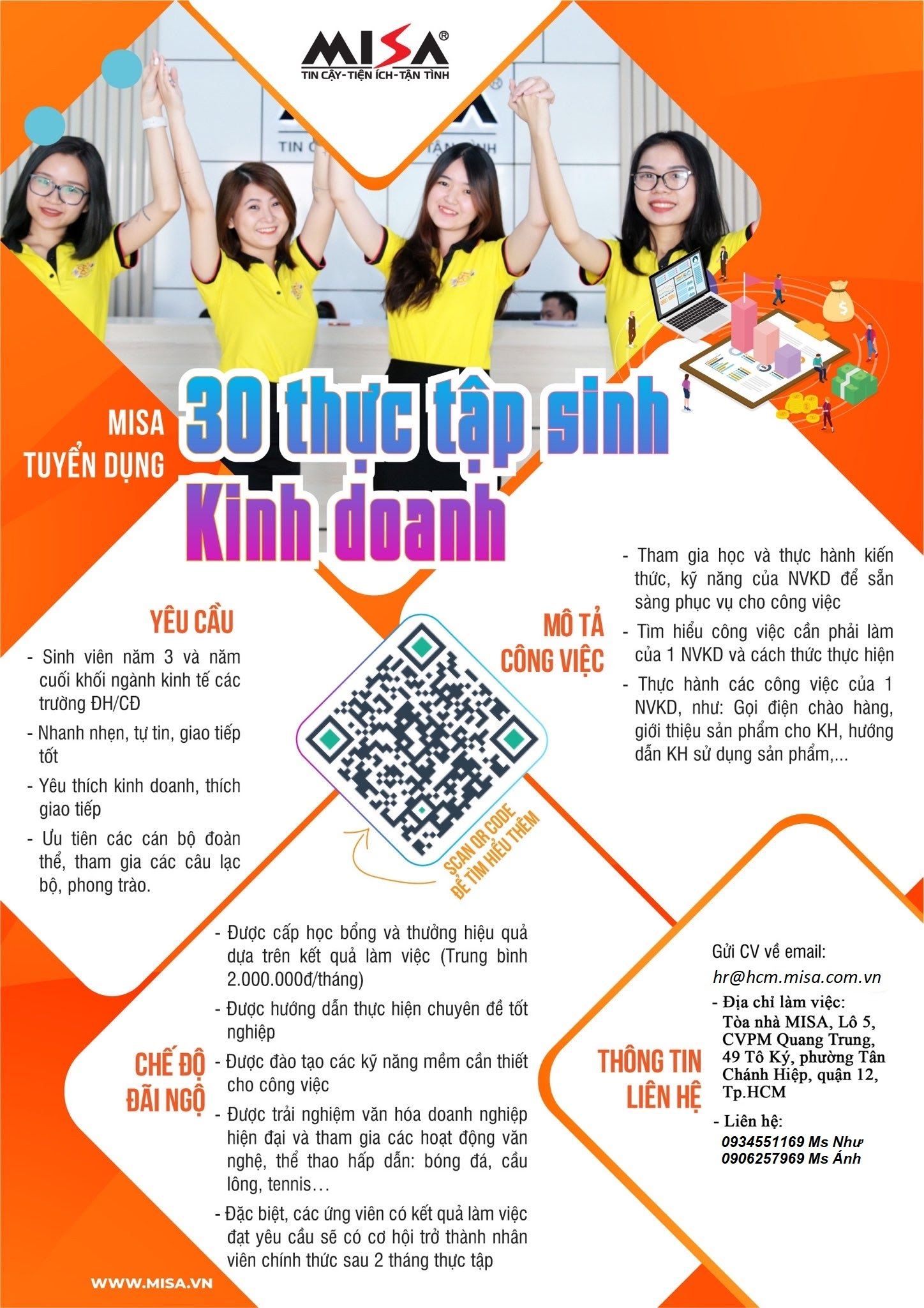 MISA TUYỂN DỤNG - THỰC TẬP SINH KINH DOANH