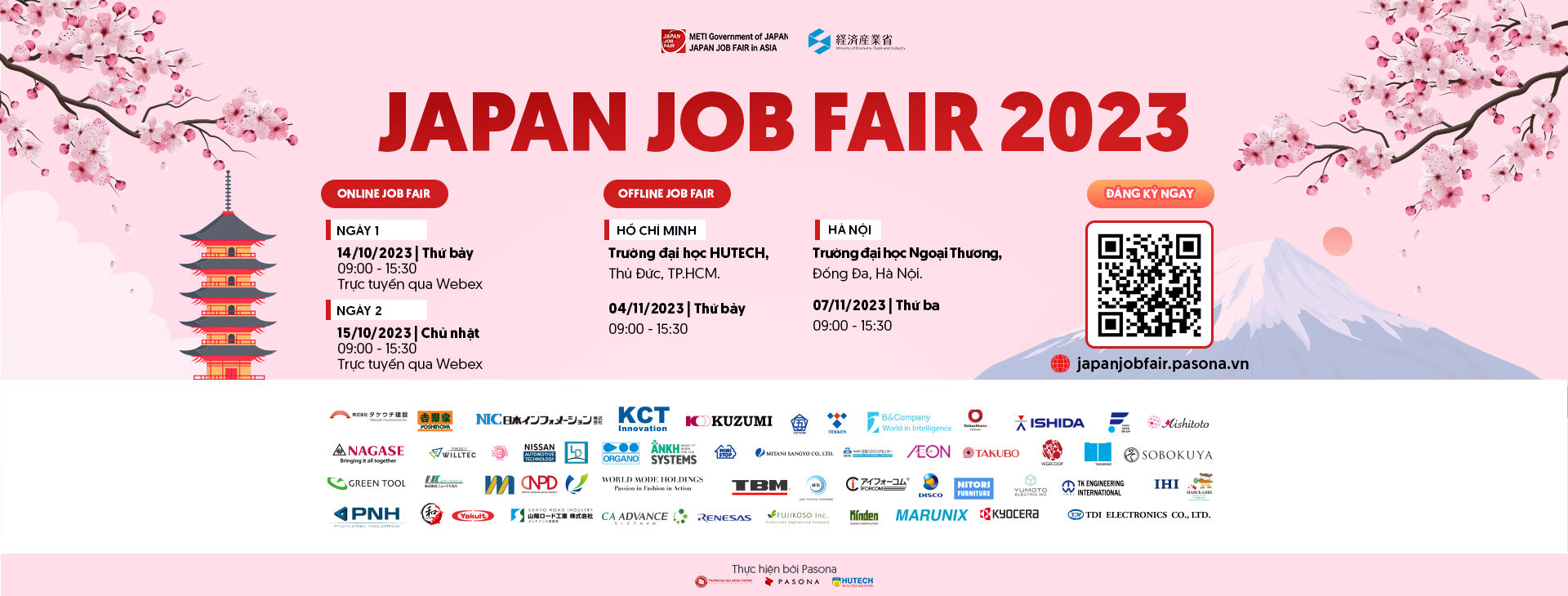 JAPAN JOB FAIR 2023 - Ngày hội tuyển dụng lớn nhất từ Bộ Kinh tế, Thương mại và Công nghiệp Nhật Bản chào mừng kỷ niệm 50 năm quan hệ ngoại giao Việt - Nhật