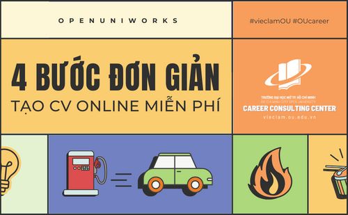 4 BƯỚC ĐƠN GIẢN TẠO CV ONLINE MIỄN PHÍ