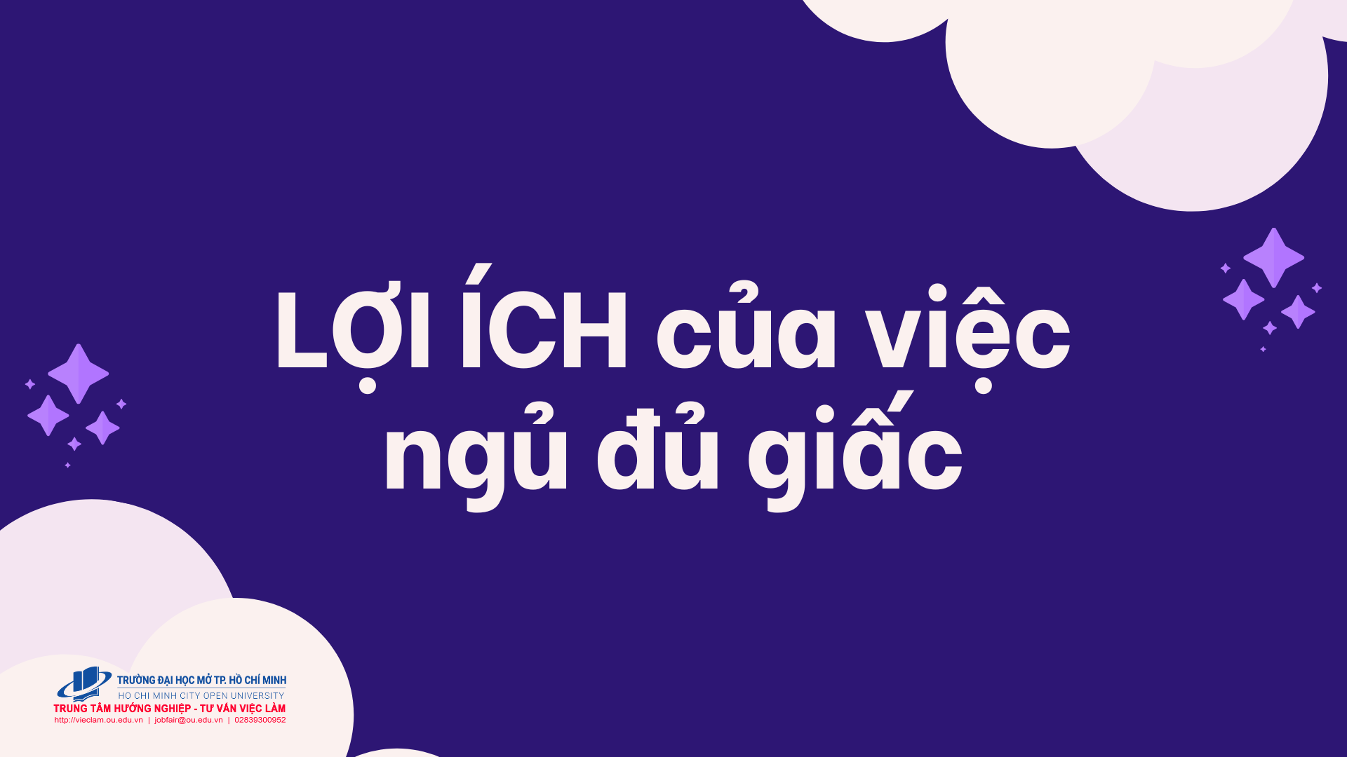 ẢNH HƯỞNG CỦA GIẤC NGỦ ĐẾN CHẤT LƯỢNG HỌC TẬP - Trung tâm Hướng nghiệp ...