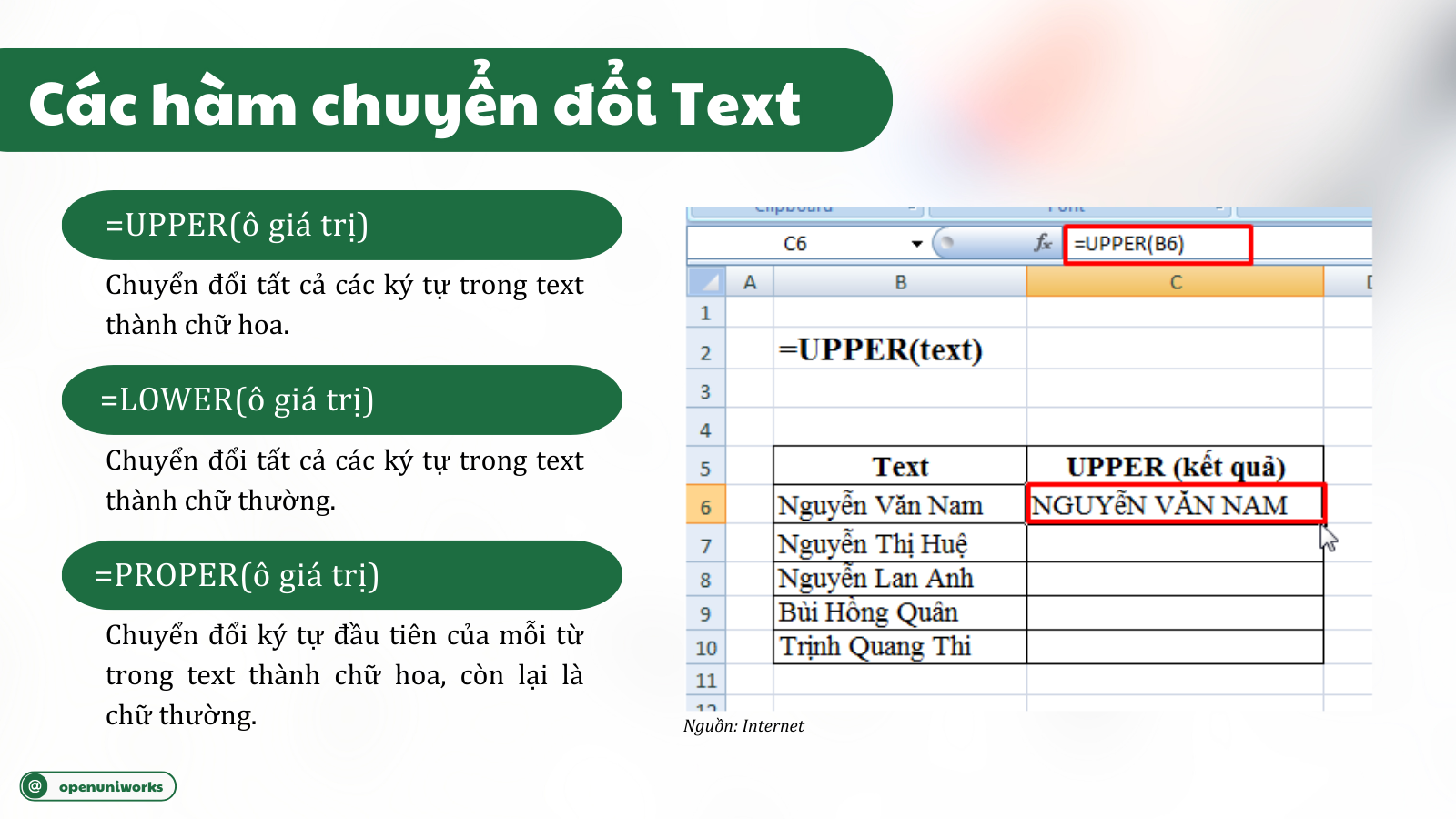TOP NHỮNG HÀM EXCEL THÔNG DỤNG MÀ SINH VIÊN VÀ DÂN VĂN PHÒNG CẦN PHẢI ...