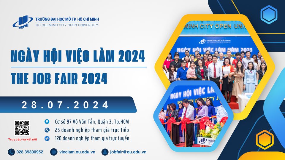 Ngày Hội Việc Làm - The Job Fair 2024 sẽ chính thức diễn ra vào ngày 28/07/2024 (Sáng Chủ Nhật)