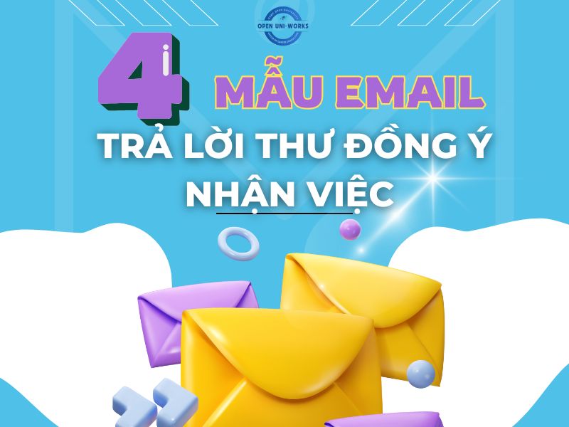 4 MẪU EMAIL TRẢ LỜI THƯ ĐỒNG Ý NHẬN VIỆC - BẠN ĐÃ BIẾT CÁCH VIẾT CHUYÊN NGHIỆP?