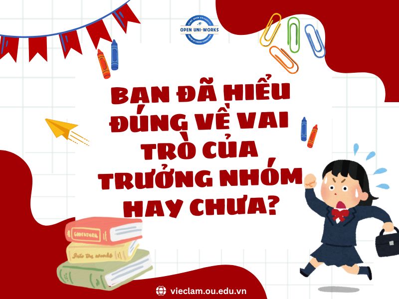 BẠN ĐÃ HIỂU ĐÚNG VỀ VAI TRÒ CỦA TRƯỞNG NHÓM HAY CHƯA?