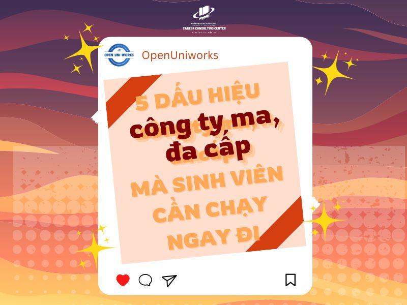 5 DẤU HIỆU CÔNG TY MA, ĐA CẤP MÀ SINH VIÊN CẦN BIẾT