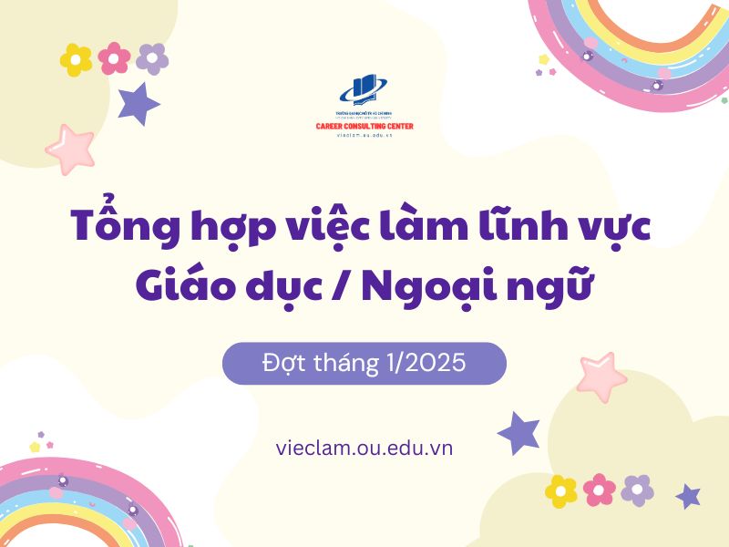 Tổng hợp việc làm lĩnh vực Giáo dục/ Ngoại ngữ
