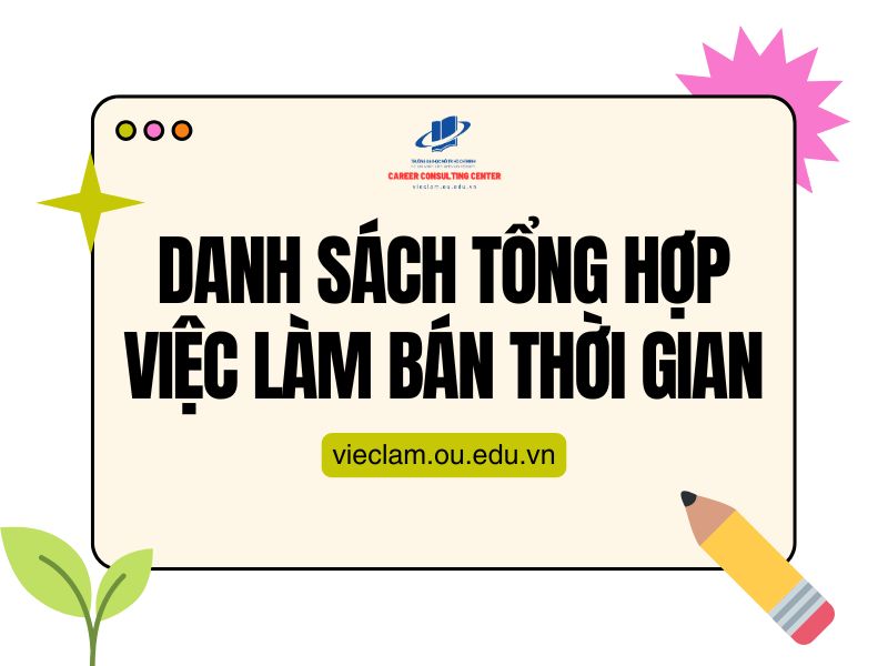 Danh sách tổng hợp việc làm bán thời gian (đợt ngày 4/4/2025)