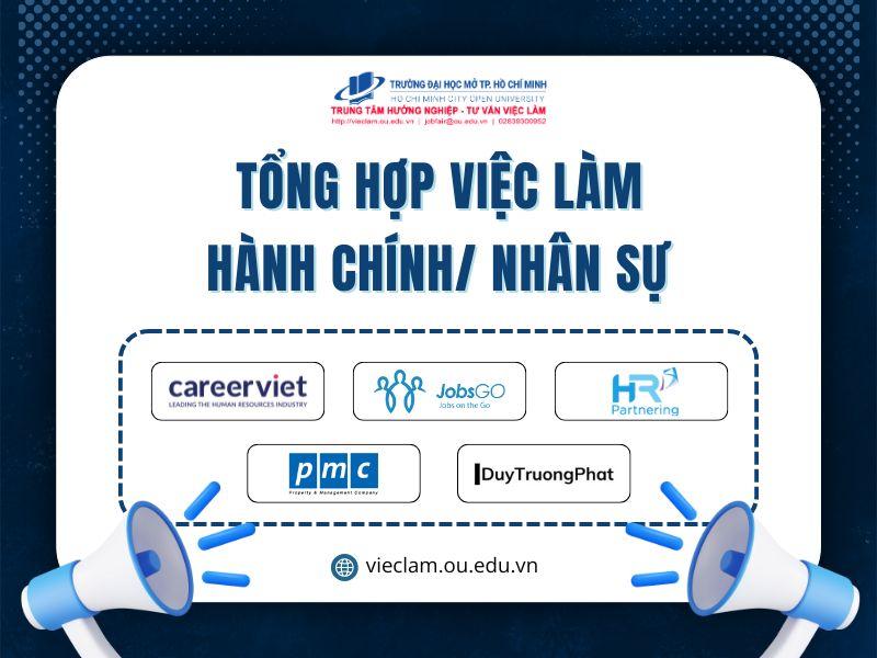 Tổng hợp Việc làm Hành chính/ Nhân sự