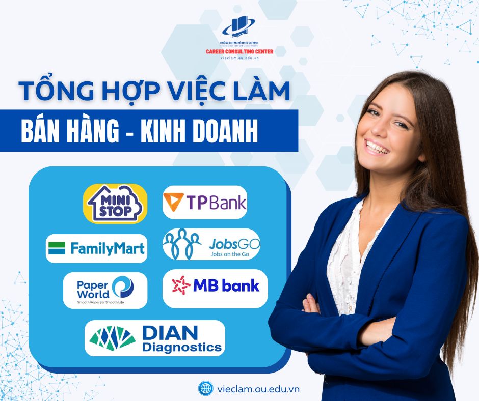 Danh sách việc làm lĩnh vực Bán hàng - Kinh doanh
