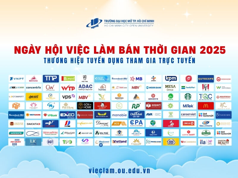 [Part-time Job Fair 2025] Bản tin tổng hợp các vị trí tuyển dụng nhân viên bán thời gian, thời vụ cuối năm 2025, đầu năm 2026