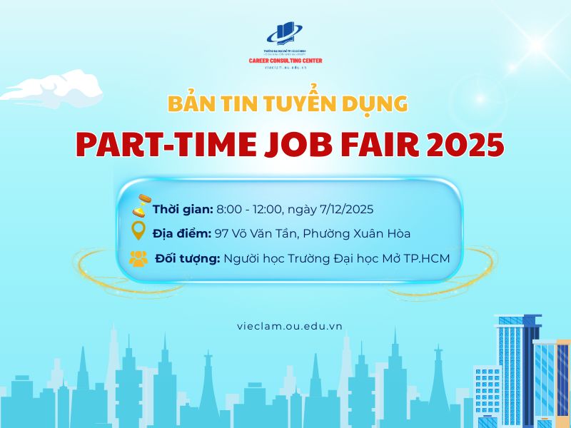 BẢN TIN TUYỂN DỤNG PART-TIME JOB FAIR 2025