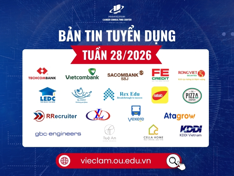 Bản tin tuyển dụng tuần 28/ 2026
