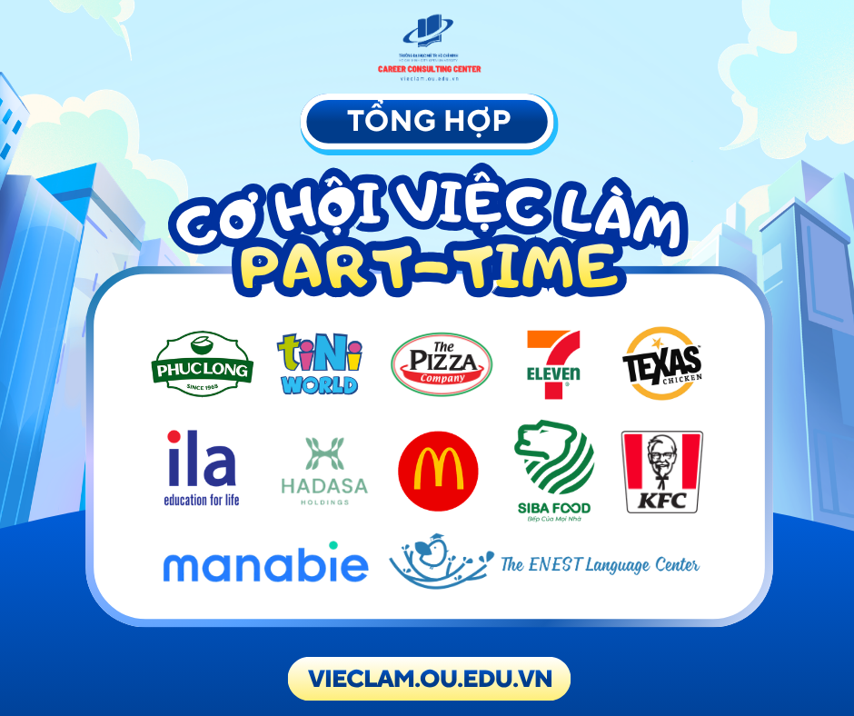 TỔNG HỢP CƠ HỘI VIỆC LÀM BÁN THỜI GIAN