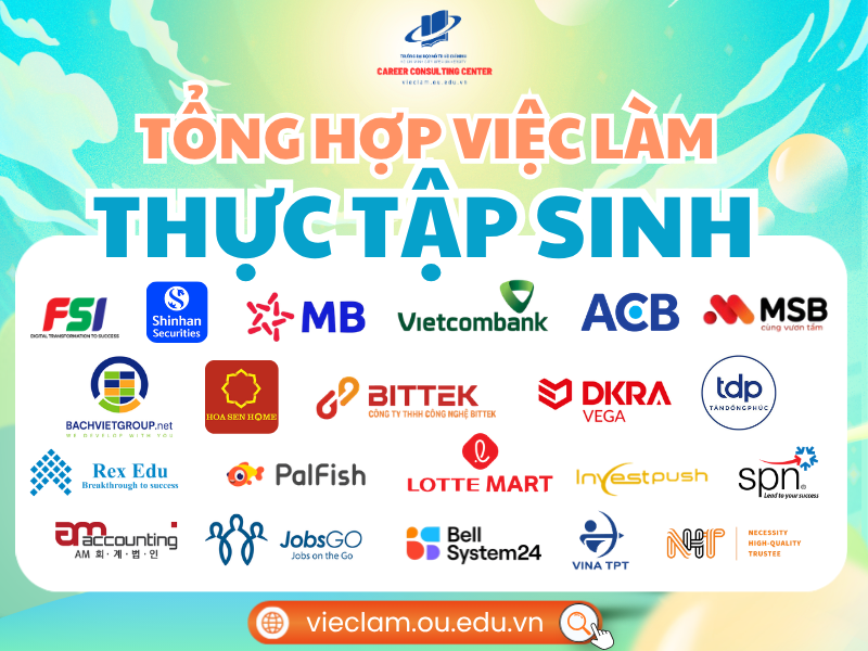 BẢN TIN TUYỂN DỤNG THỰC TẬP SINH