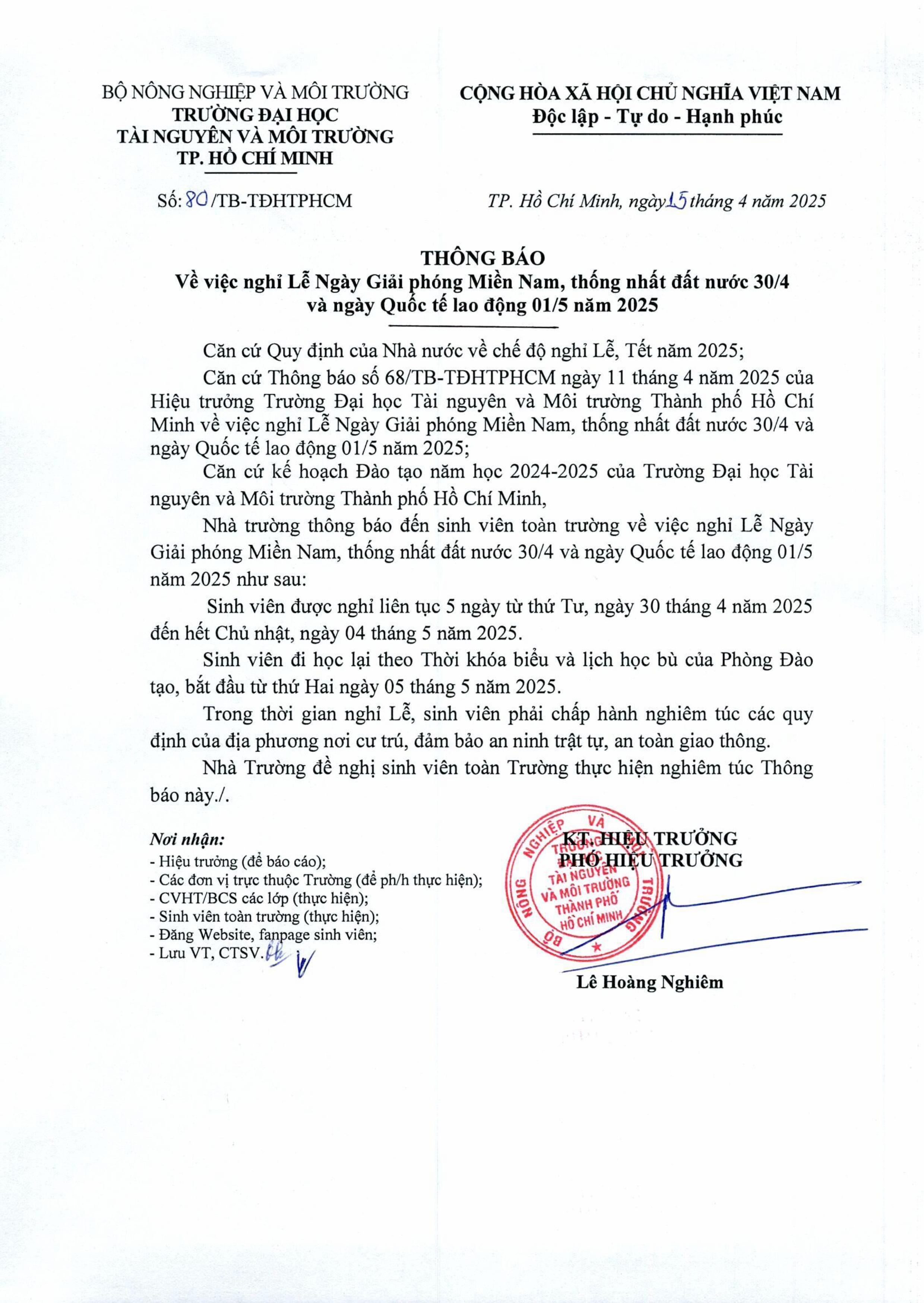 80 Nghỉ Lễ 30.4 và 1.5