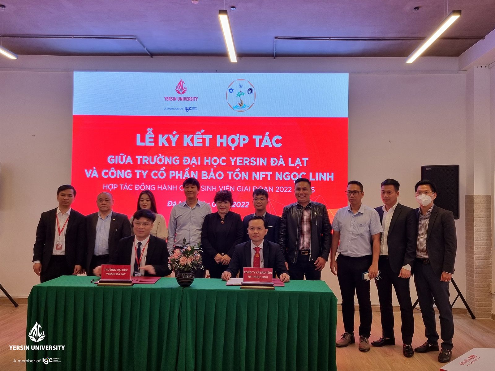 Trường Đại học Yersin Đà Lạt ký kết kết hợp tác cùng Công ty CP Bảo tồn NFT Ngọc Linh