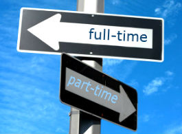Turning a part-time job into a full-time job