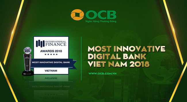 OCB - Ngân hàng số đột phá nhất năm 2018 do IFM vinh danh 