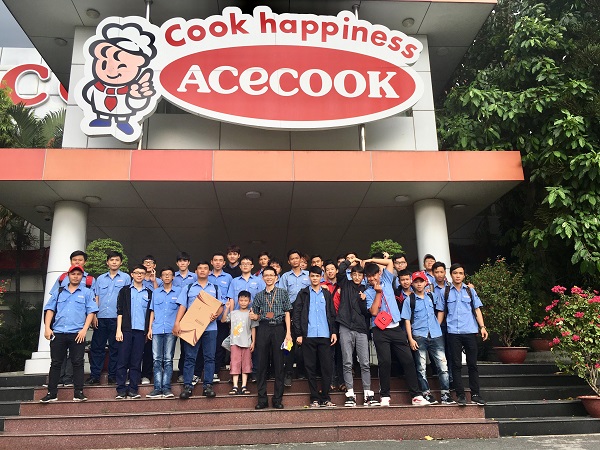 SINH VIÊN KHOA BẢO TRÌ CƠ KHÍ VÀ CƠ ĐIỆN TỬ THAM QUAN CÔNG TY ACECOOK VIỆT NAM